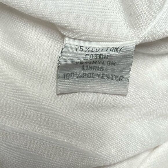 NWT $285 Cynthia Steffe White Cotton Crocheted Bell Sleeve Dress Women Sz L - Picture 8 of 8